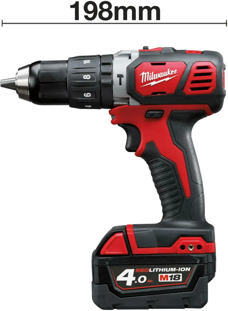 Aku kompaktní příklepová vrtačka Milwaukee M18 BPD-202C (2,0 Ah) (MI4933443515)